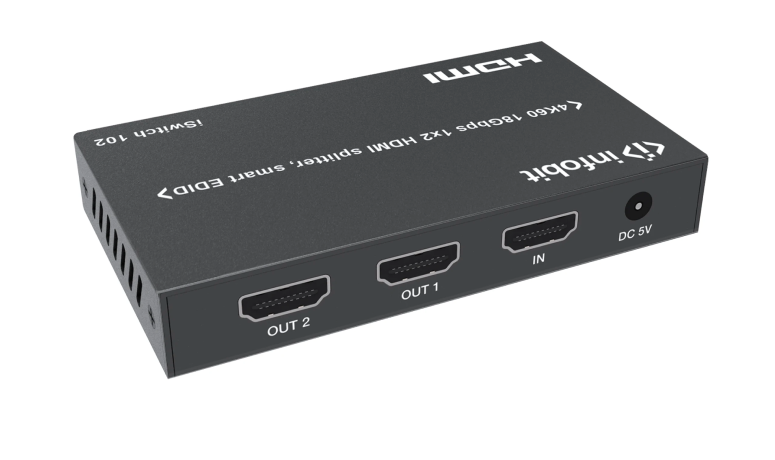Сплиттер Infobit iSwitch 102 4K60 18Gbps 1x2 HDMI splitter, smart EDID